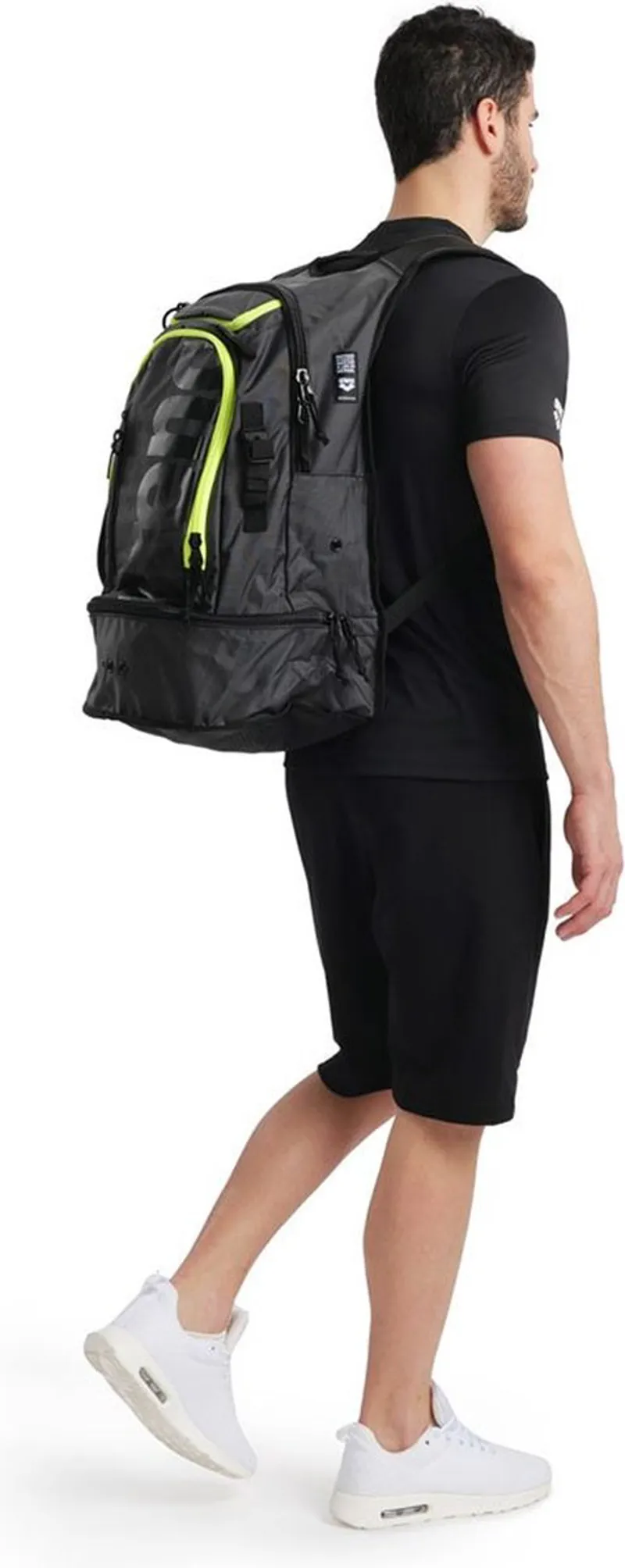 Arena Fastpack 3.0 Backpack Dark Smoke/Neon Yellow-6
